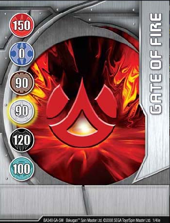 Gate Of Fire 1 48e Bakugan 1 48e Card Set